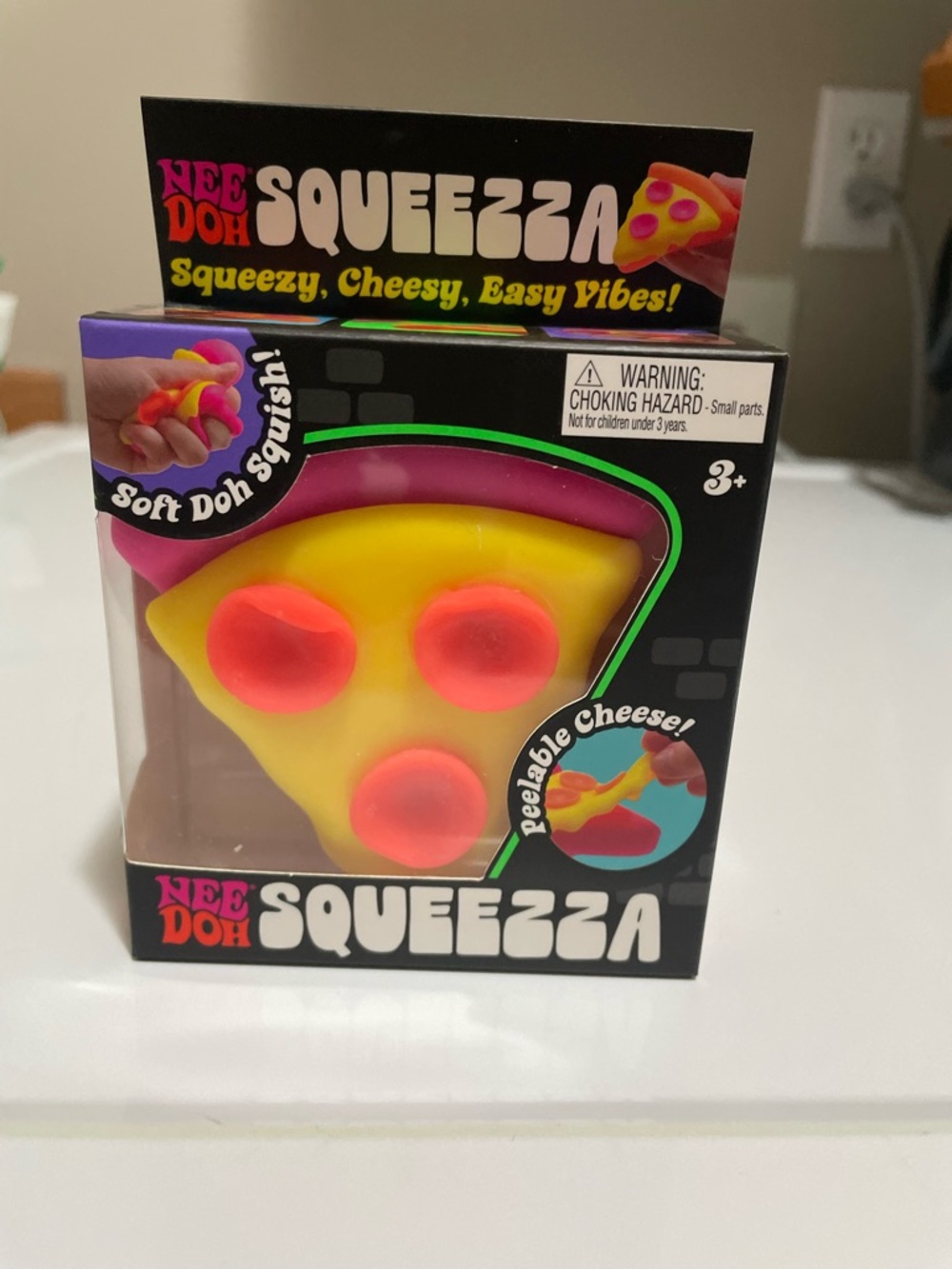 NeeDoh Squeezza Pizza Slice Squishy Toy